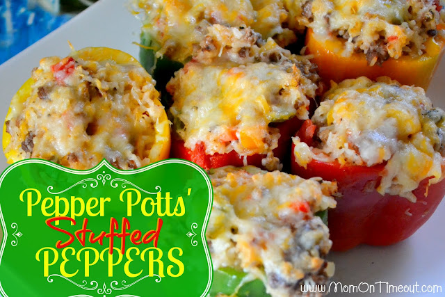 Pepper Potts’ Stuffed Bell Peppers 