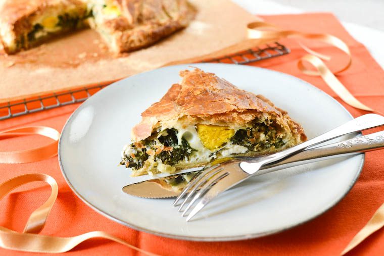 French Easter Pie with Spinach and Goat Cheese Recipe