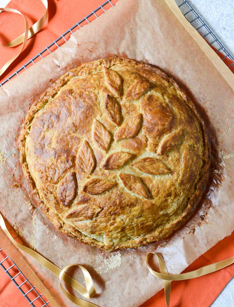 French Easter Pie with Spinach and Goat Cheese