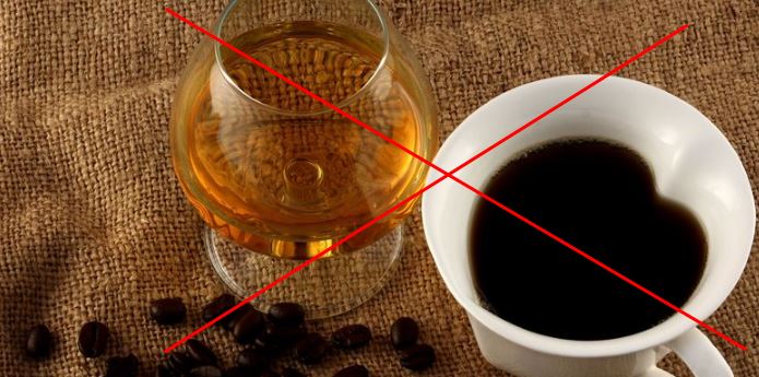 Отказ от кофе и алкоголя