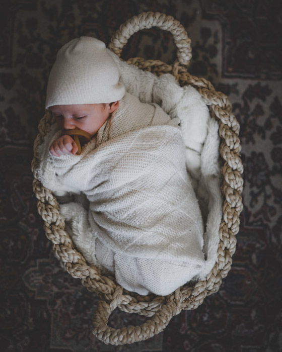 A towel is a perfect every day item you can use for your newborn photography