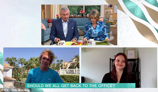 Pimlico Plumbers entrepreneur Charlie Mullins (bottom left), from Essex, appeared on This Morning today alongside businesswoman Kirsty Hulse, from Stoke-On-Trent (bottom right)