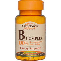 Rexall Sundown Naturals, B Complex, 100 Tab