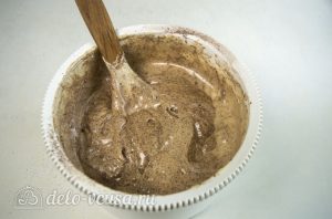 Абрикосовый торт: Перемешать тесто