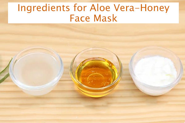 aloe vera-honey DIY acne face mask ingredients
