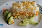 Рыбная запеканка с рисом