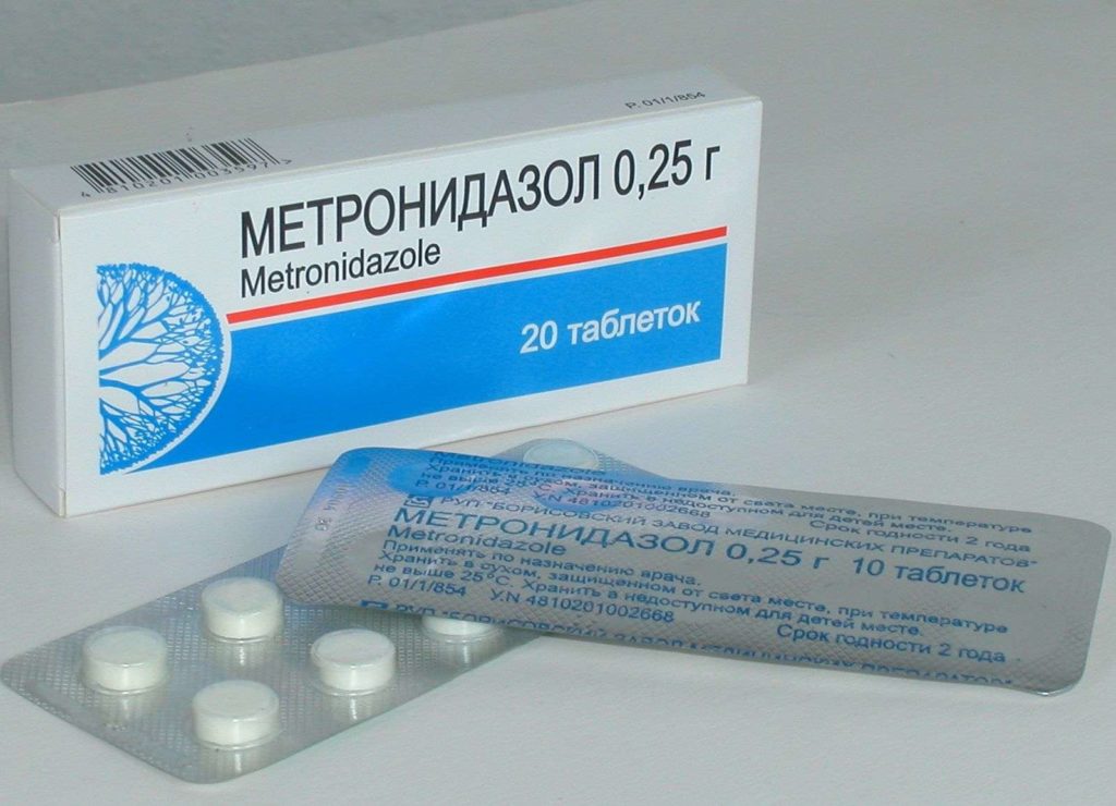 Метронидазол при увеличение лимфоузлов на шее