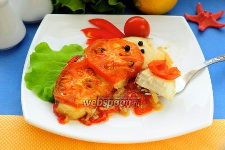 Фото рецепта Акула запечённая с овощами