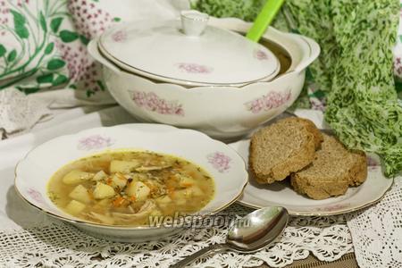 Фото рецепта Гороховый суп в мультиварке