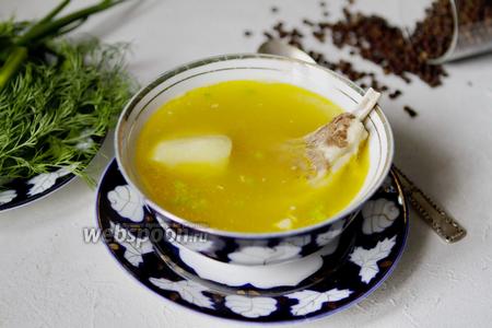 Фото рецепта Узбекский мясной суп с горохом