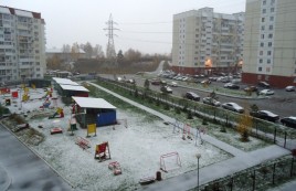 Первый снег выпал в Новосибирске