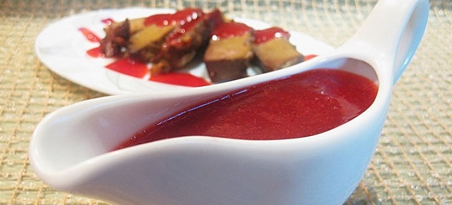 Брусничный соус  с имбирем к мясу - рецепт