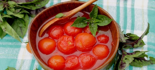 сладкие помидоры в собственном соку на зиму