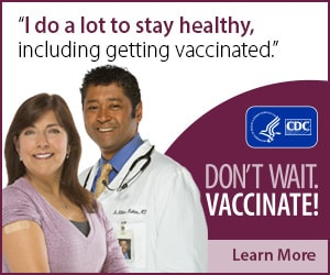 I do a lot to stay healthy, including getting vaccinated. Don